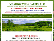 Tablet Screenshot of meadowviewfarmsouthwick.com